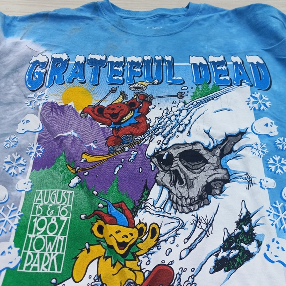 Grateful dead skiing bears tie-dye shirt - Picture 7 of 10